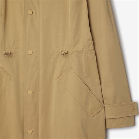 Nylon Cotton Parka in Flax 